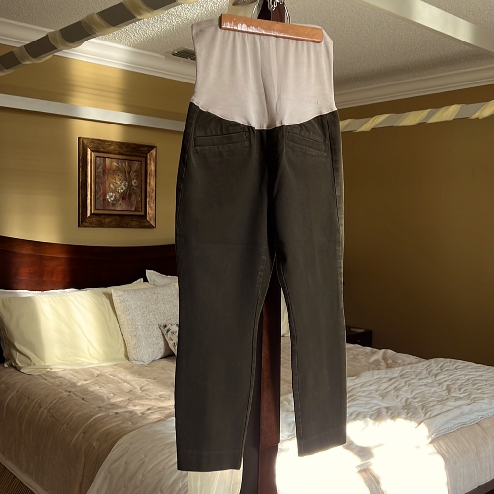 GAP MATERNITY FULL PANEL ANKLE PANTS